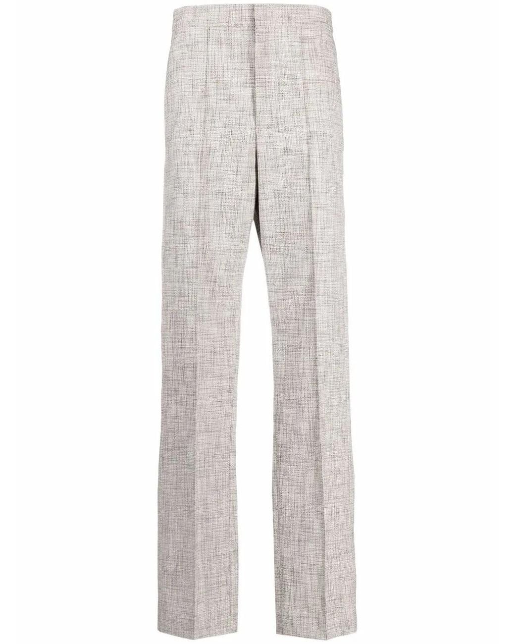 Isabel Marant Gray Lirokia High-Waisted Tailored Trousers
