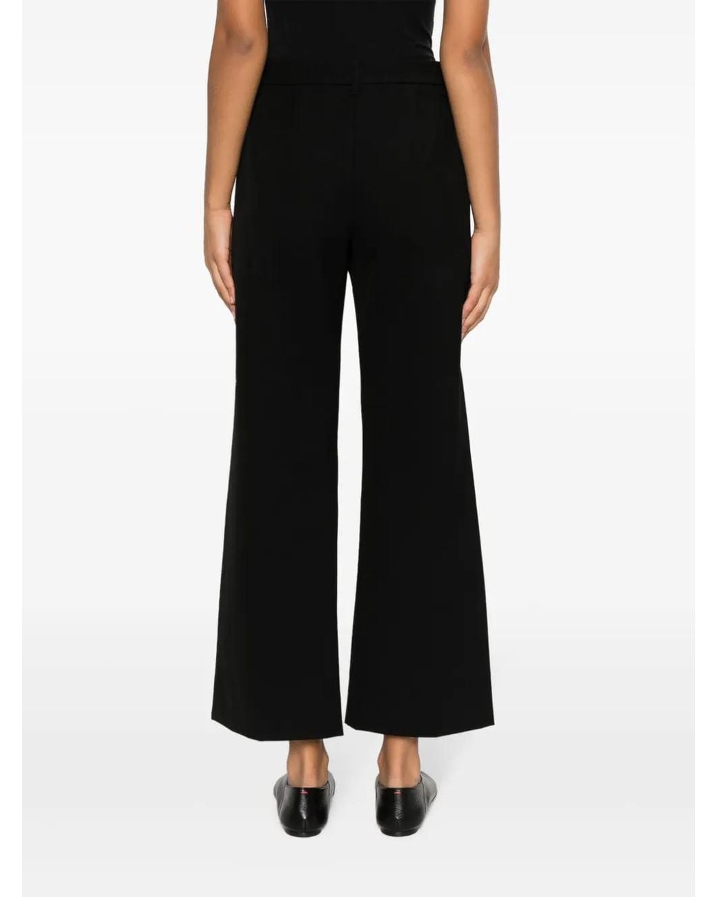 Max Mara Cropped Broek in het Black