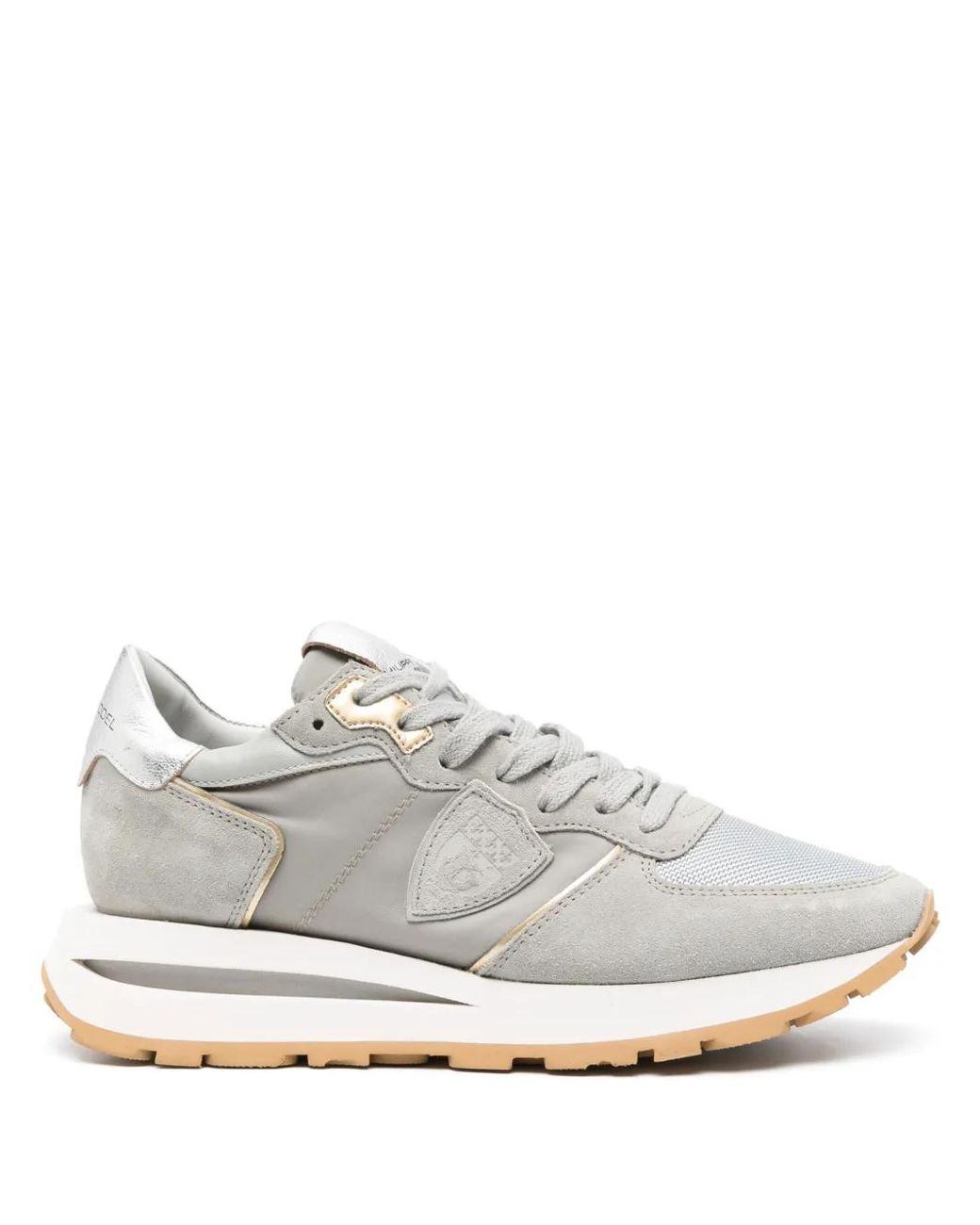Philippe Model White Tropez Haute Lace-Up Sneakers