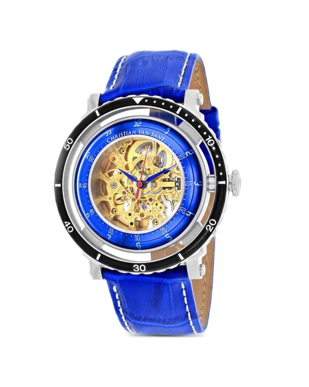 Christian Van Sant Blue Dome 45Mm Watch for men