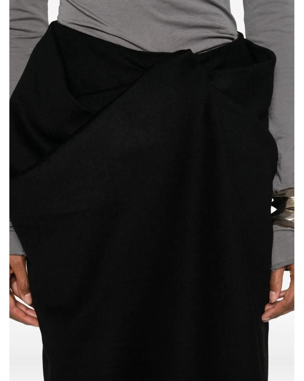 Entire studios Black Asymmetric Skirt