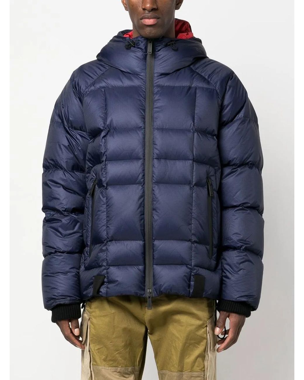 DSquared² Blue Nylon Puffer Down Jacket for men
