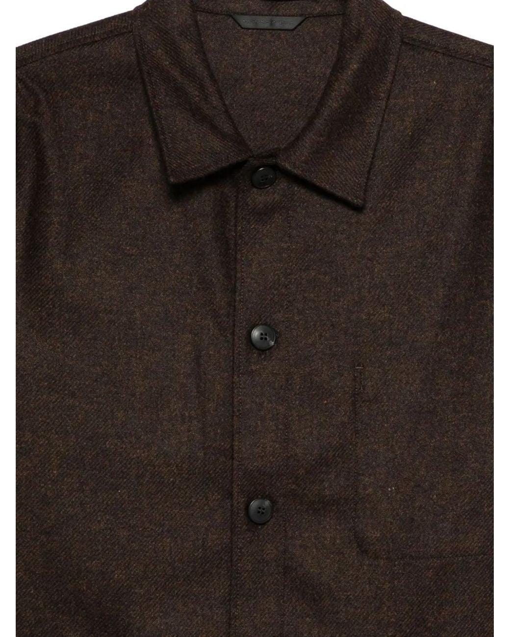 Sunspel Black Buttoned Wool Jacket for men