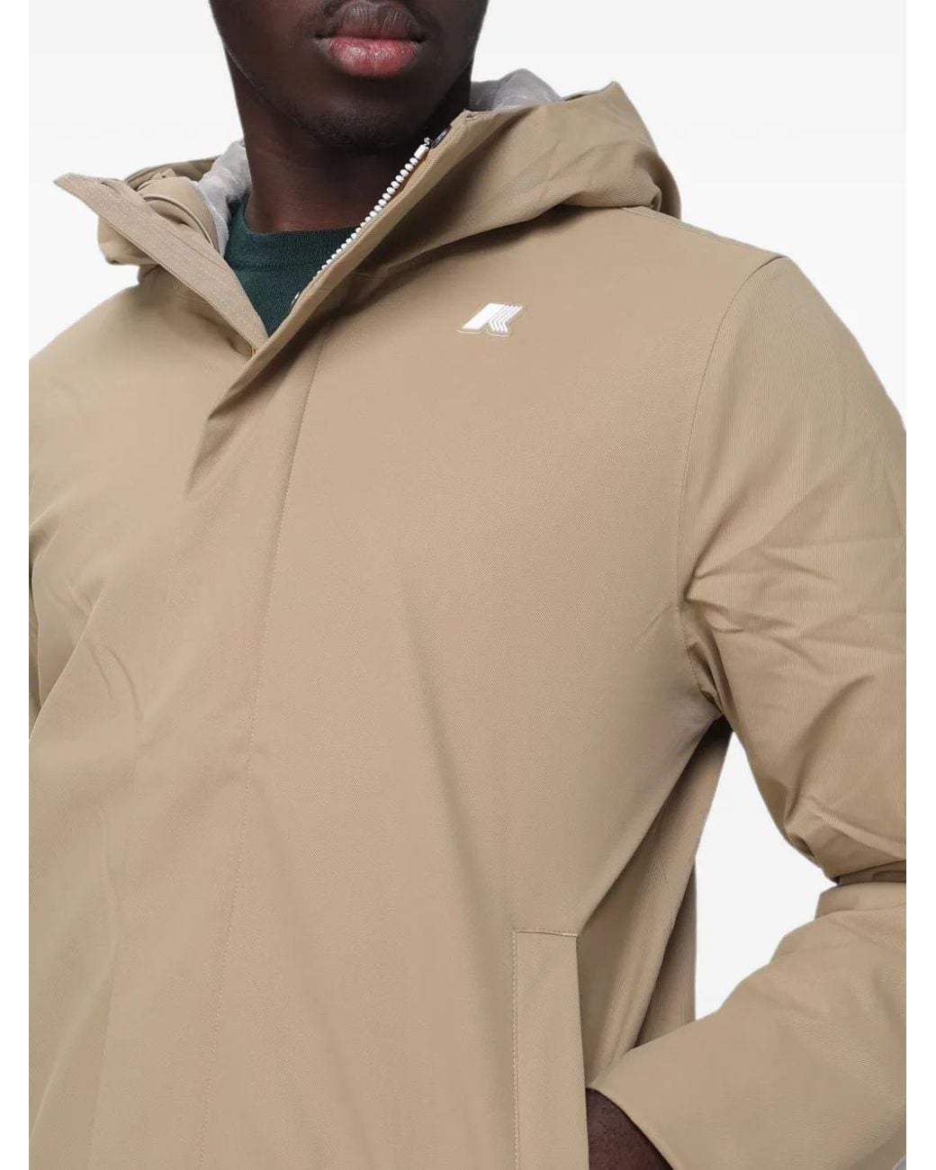 K-Way Natural Jacko Hooded Padded Jacket for men