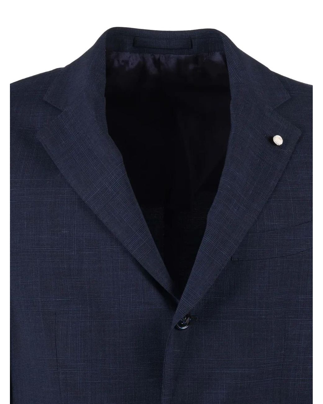 Luigi Bianchi Blue Buttoned Suit for men