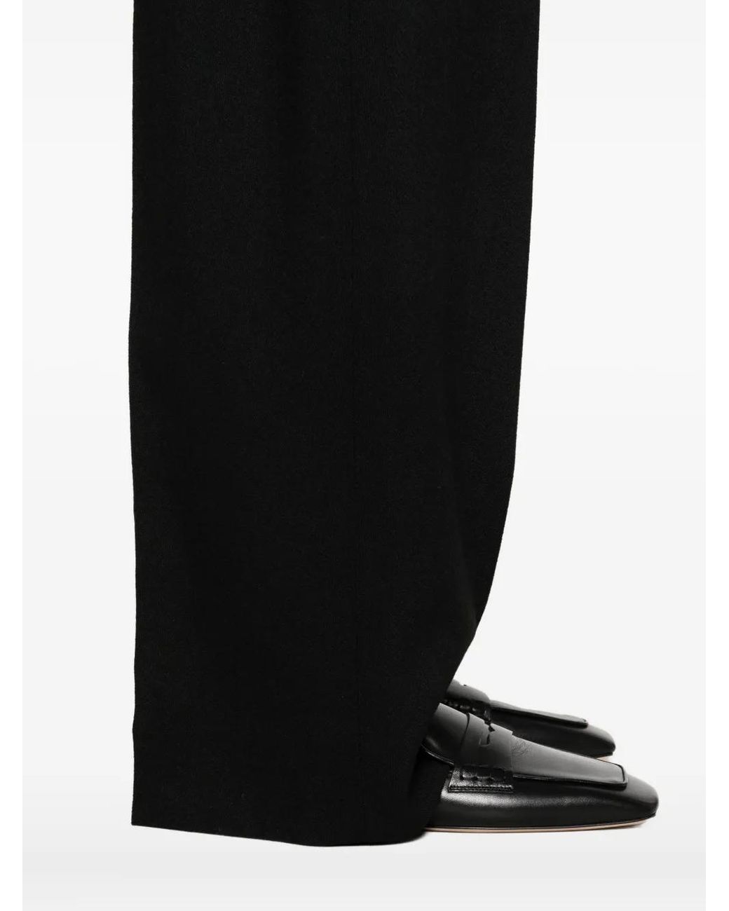 Totême Black Pleated Trousers