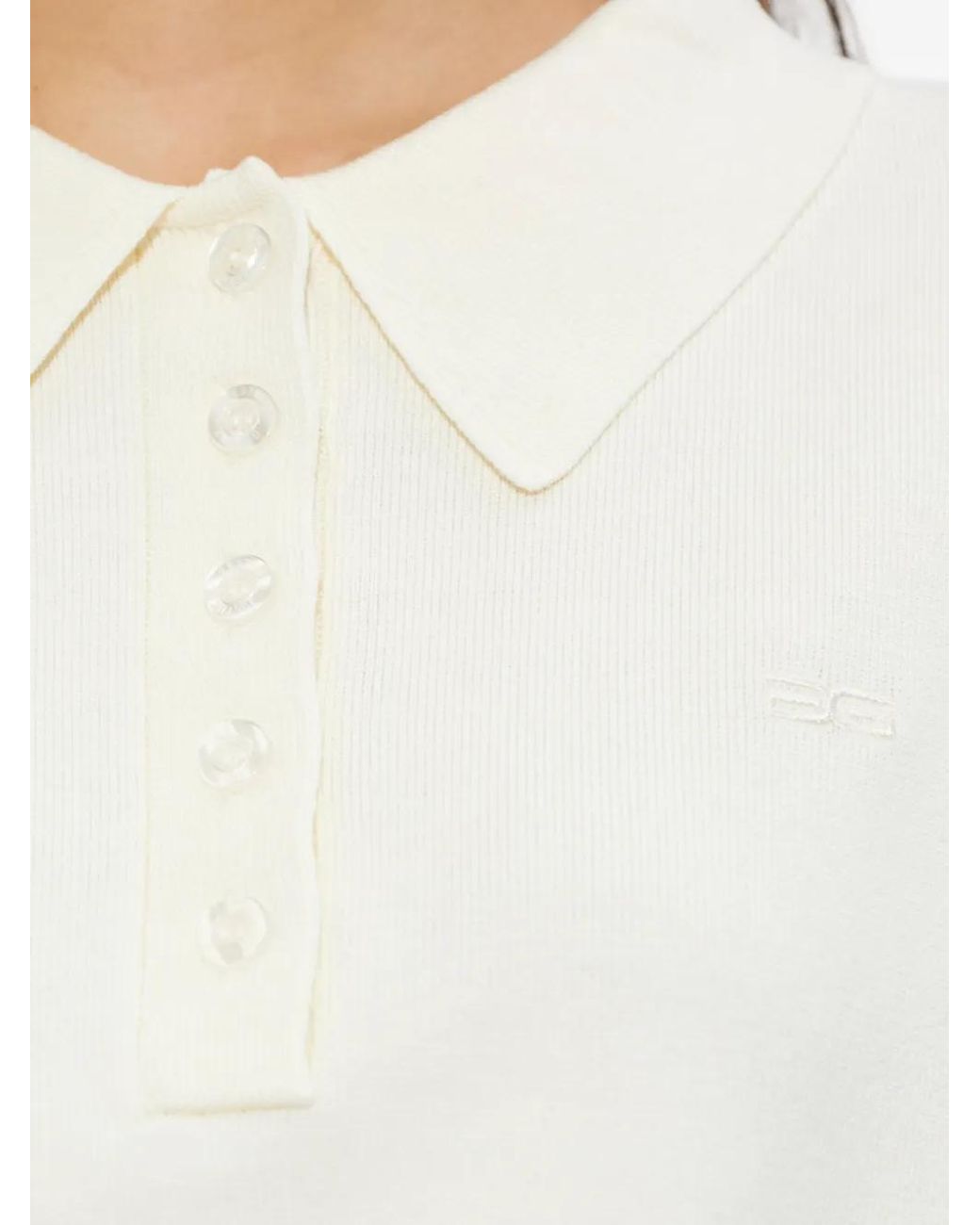 Gestuz White Gztalla Buttoned Polo Shirt