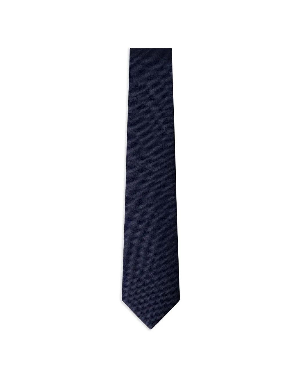 Hackett Blue Solid Twill Tie for men