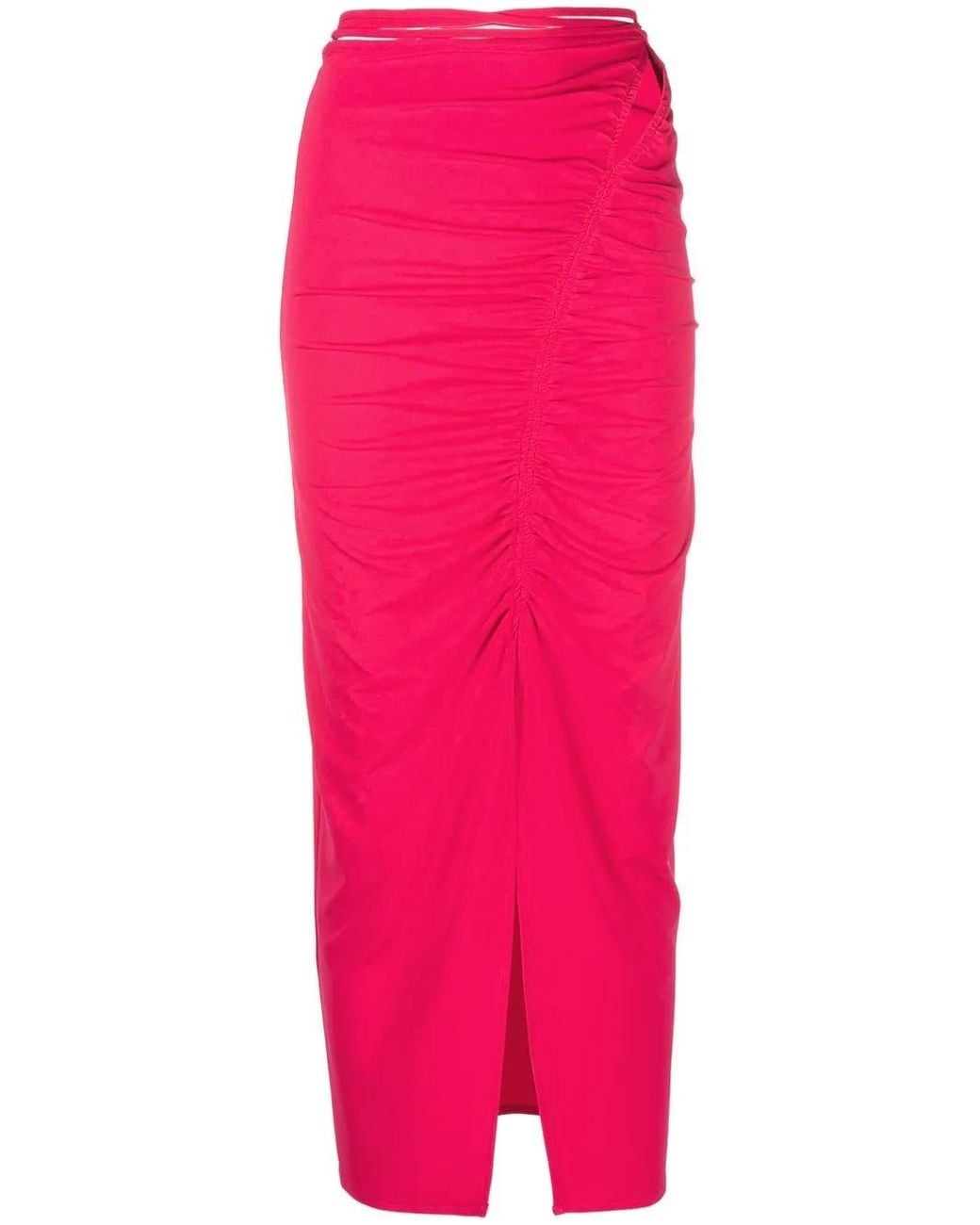 Self-Portrait Pink Skirts Fuchsia