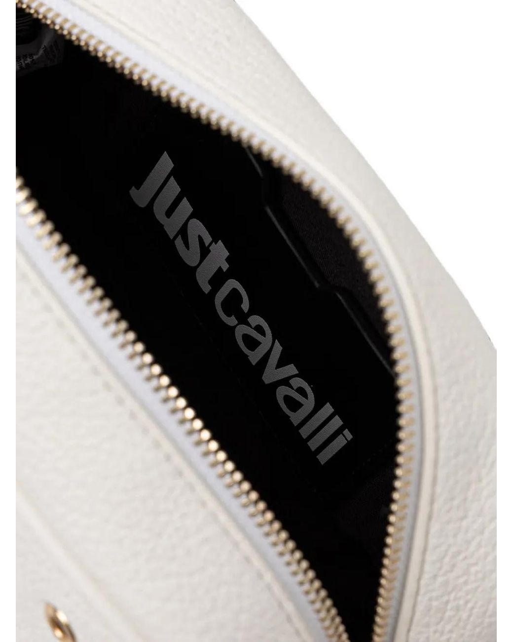 Just Cavalli Natural Eyelet-Detail Cross Body Bag