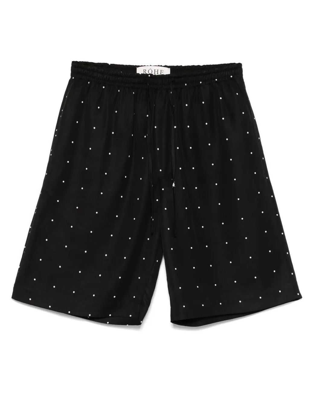 Rohe Black Polka-Dot Shorts for men