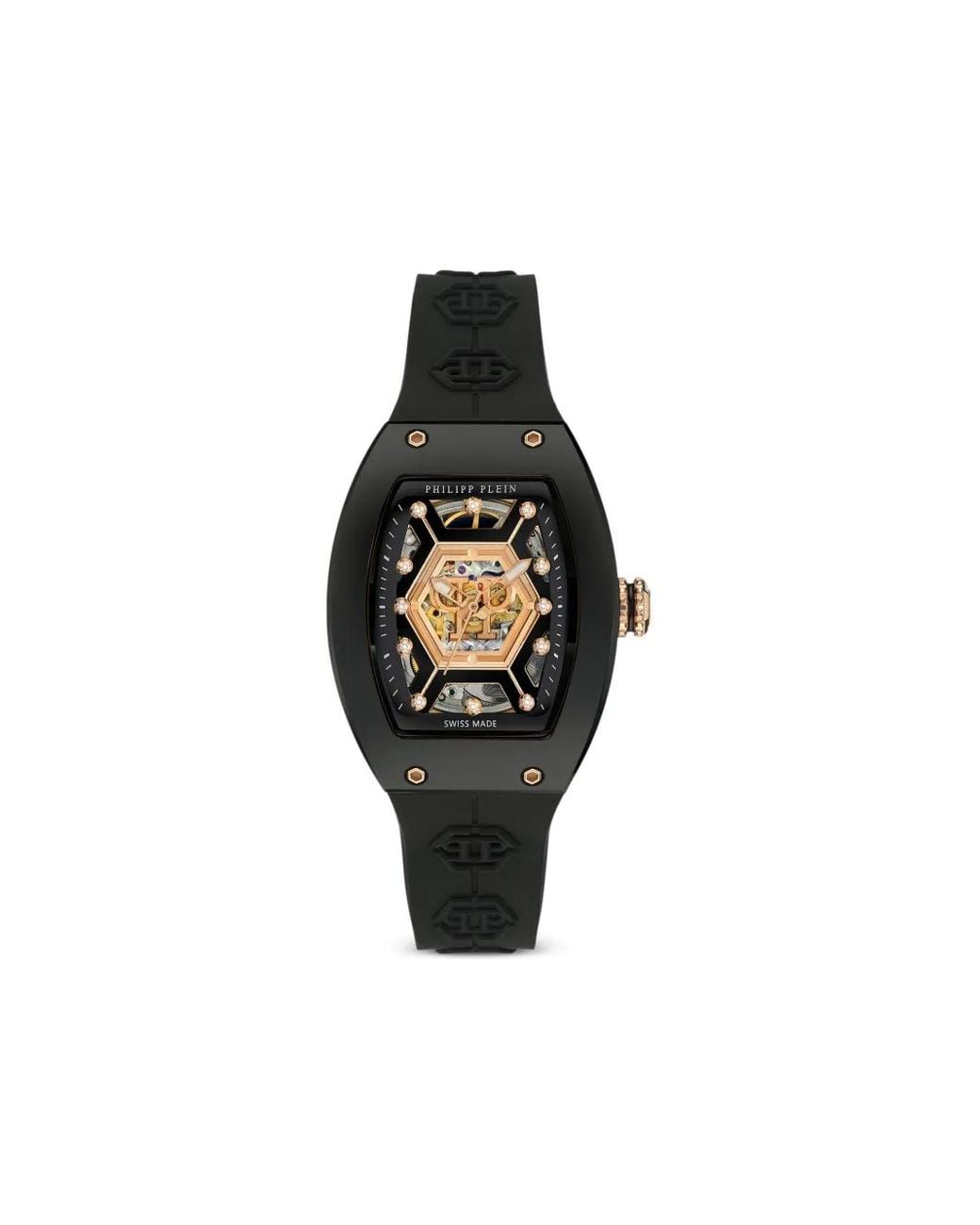 Philipp Plein Black Diamond Crypto Queen Noire Galaxy Watch