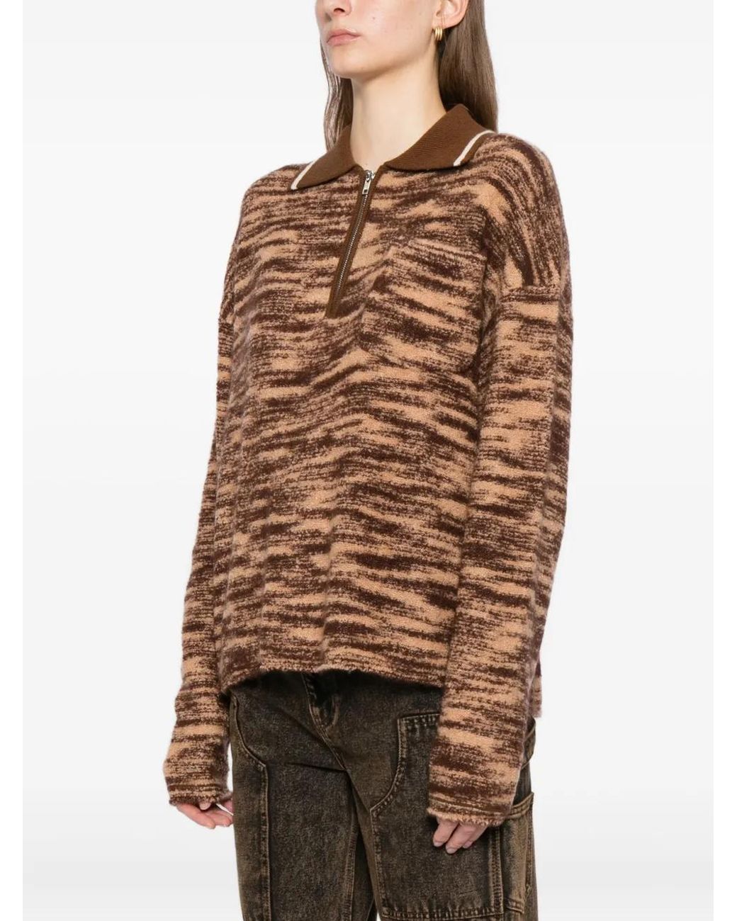 CUDDLEUP Brown Space Dyed Jumper