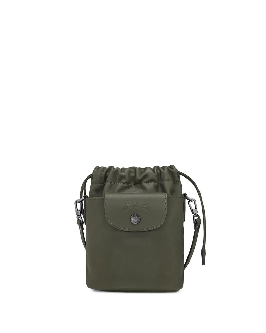 Longchamp Green Small Le Pliage Bucket Bag
