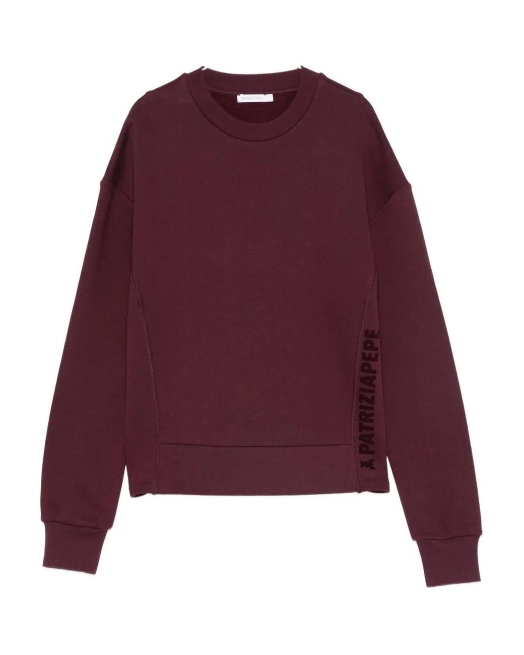 Patrizia Pepe Purple Cotton Sweatshirt