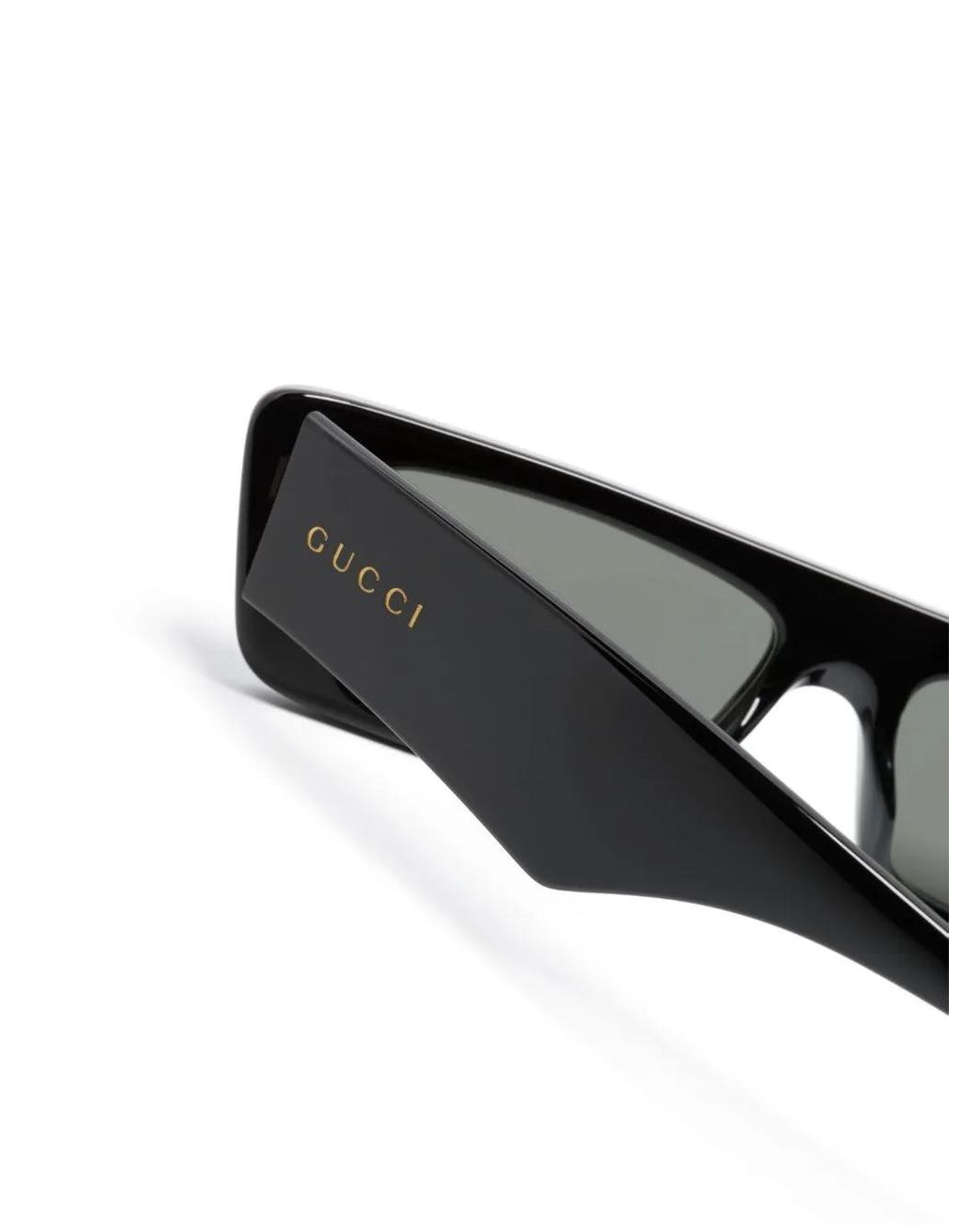 Gucci Black Rectangular-frame Sunglasses for men