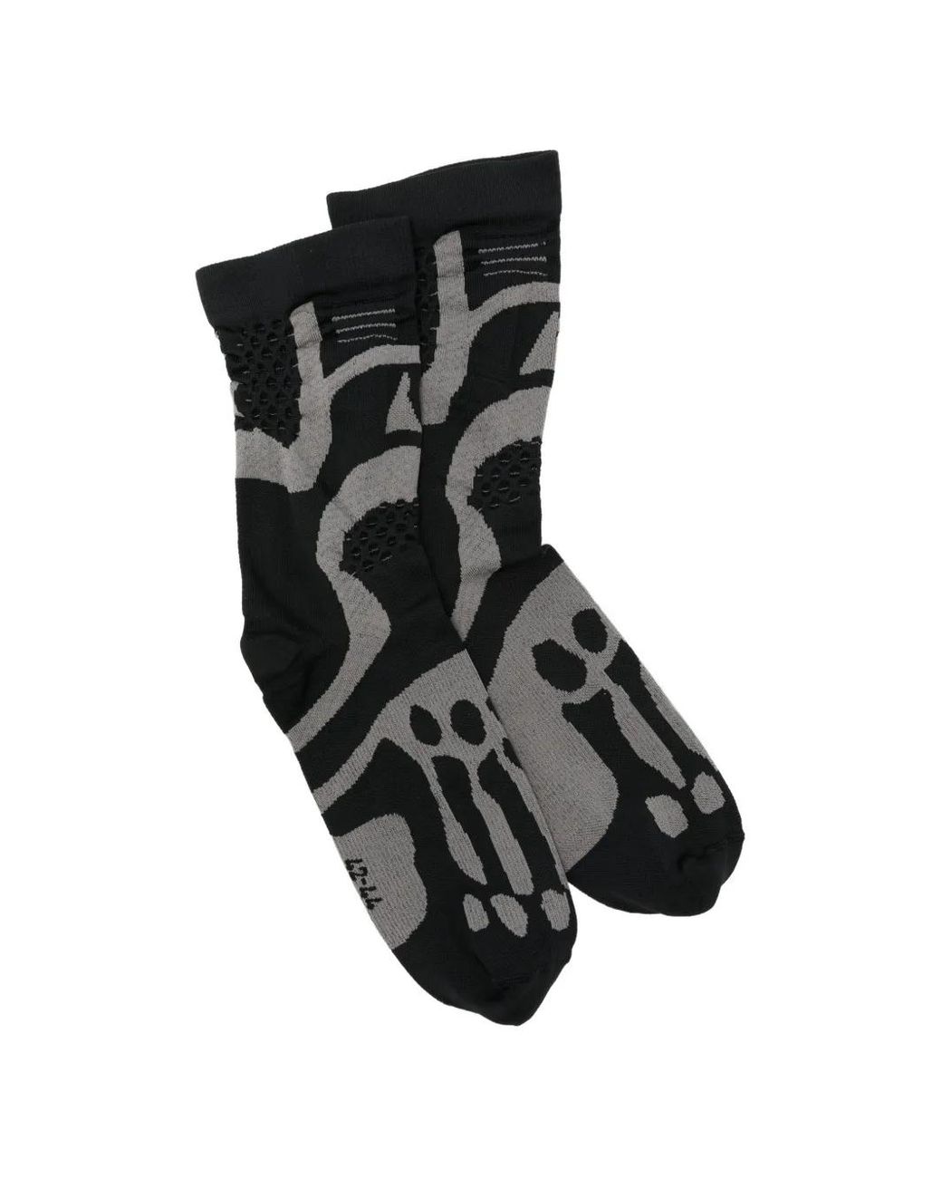 Roa Black Chaussettes À Imprimé Graphique for men