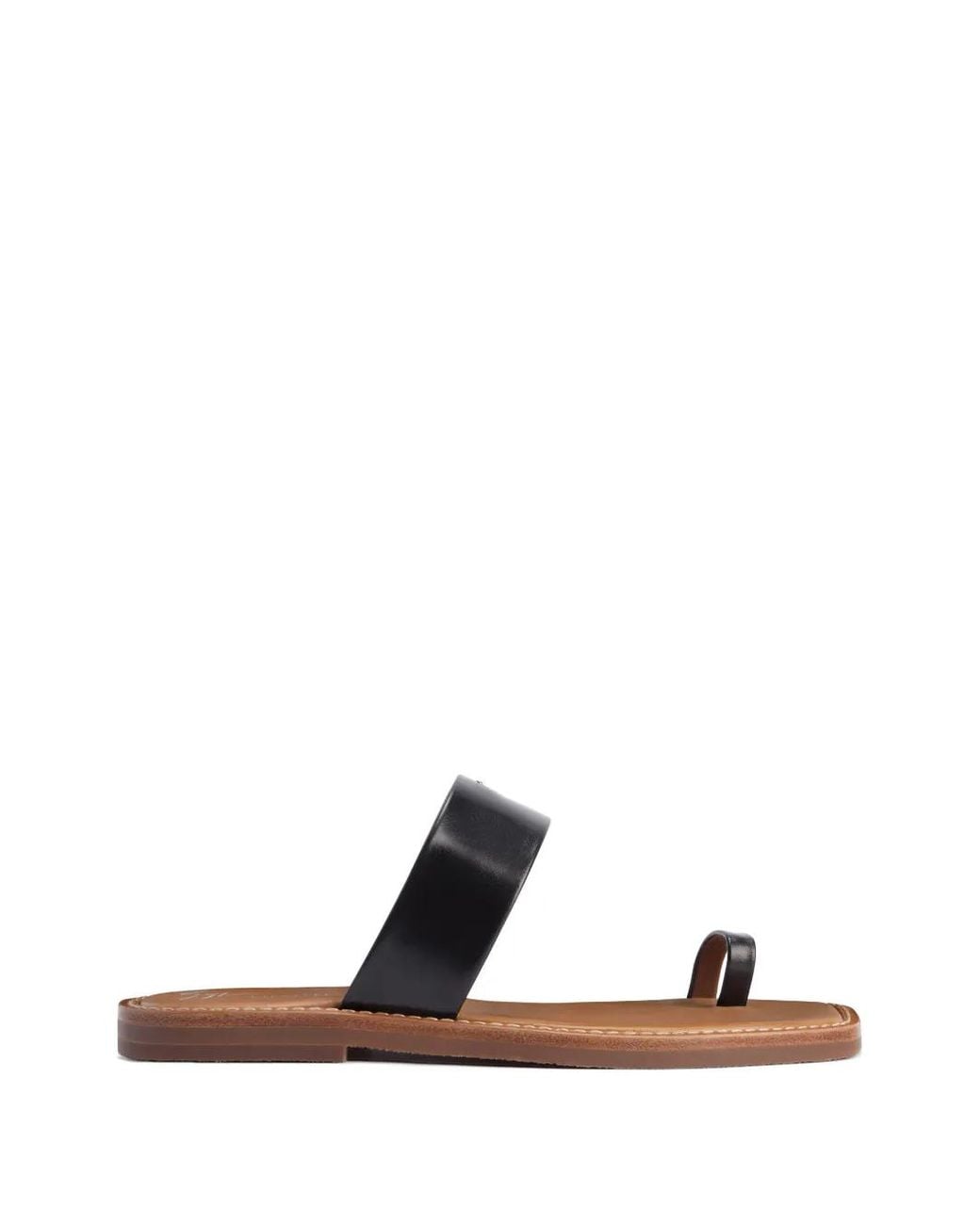 Giuseppe Zanotti Black Toe Post Strap Sandals