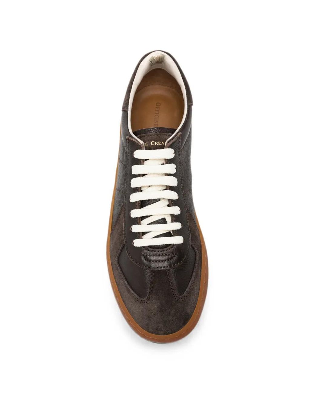 Officine Creative White Militia Panelled Sneakers for men