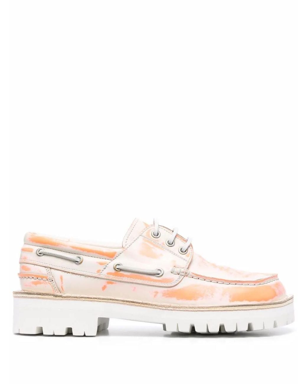 CAMPERLAB Pink Mocassins Eki À Effet Tie-Dye for men