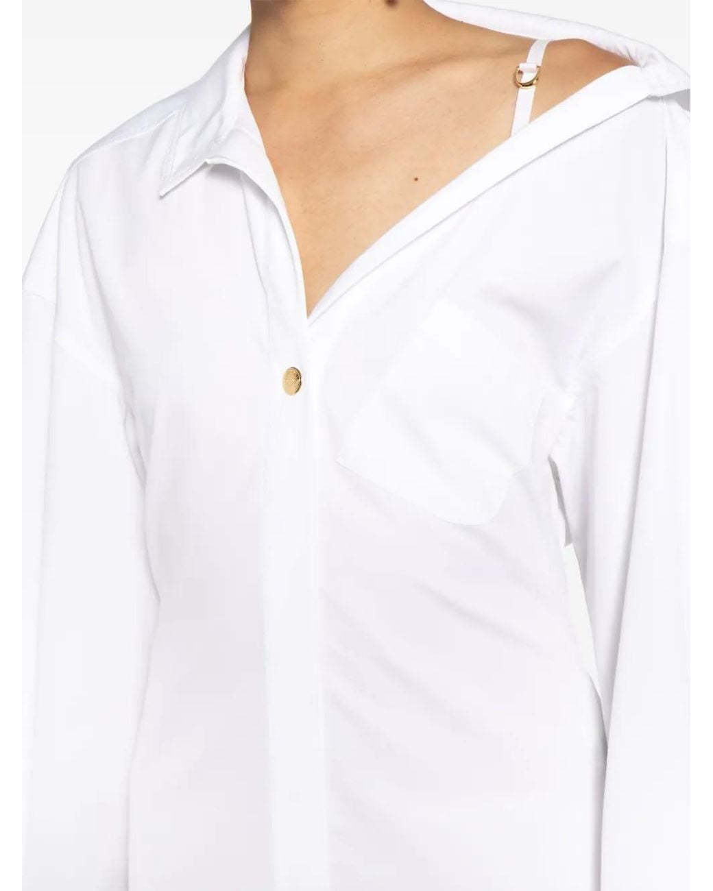 Jacquemus White La Robe Chemise Dress