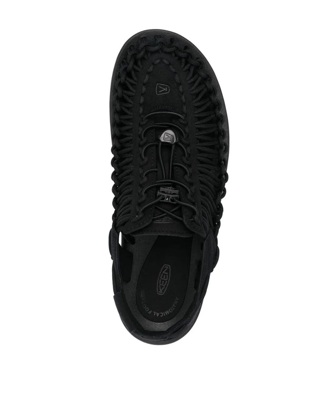 Keen Black Uneek Drawstring-Fastening Sandals for men