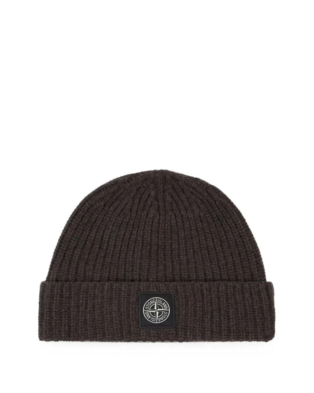 Berretto N100012 di Stone Island in Black da Uomo