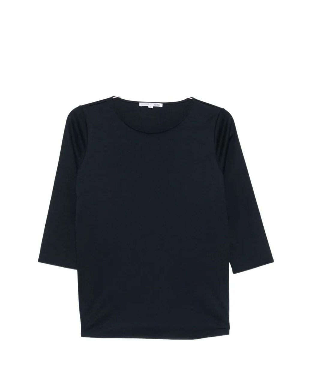 Shirt C-zero Blue Crew-Neck Straight-Hem T-Shirt