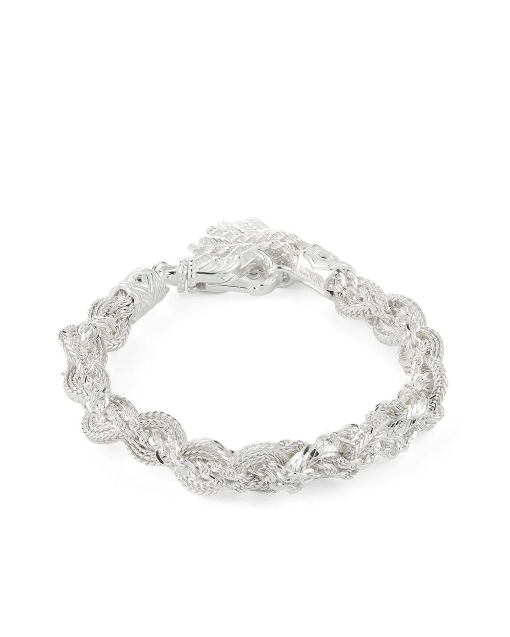 Emanuele Bicocchi White Medium Braided Bracelet
