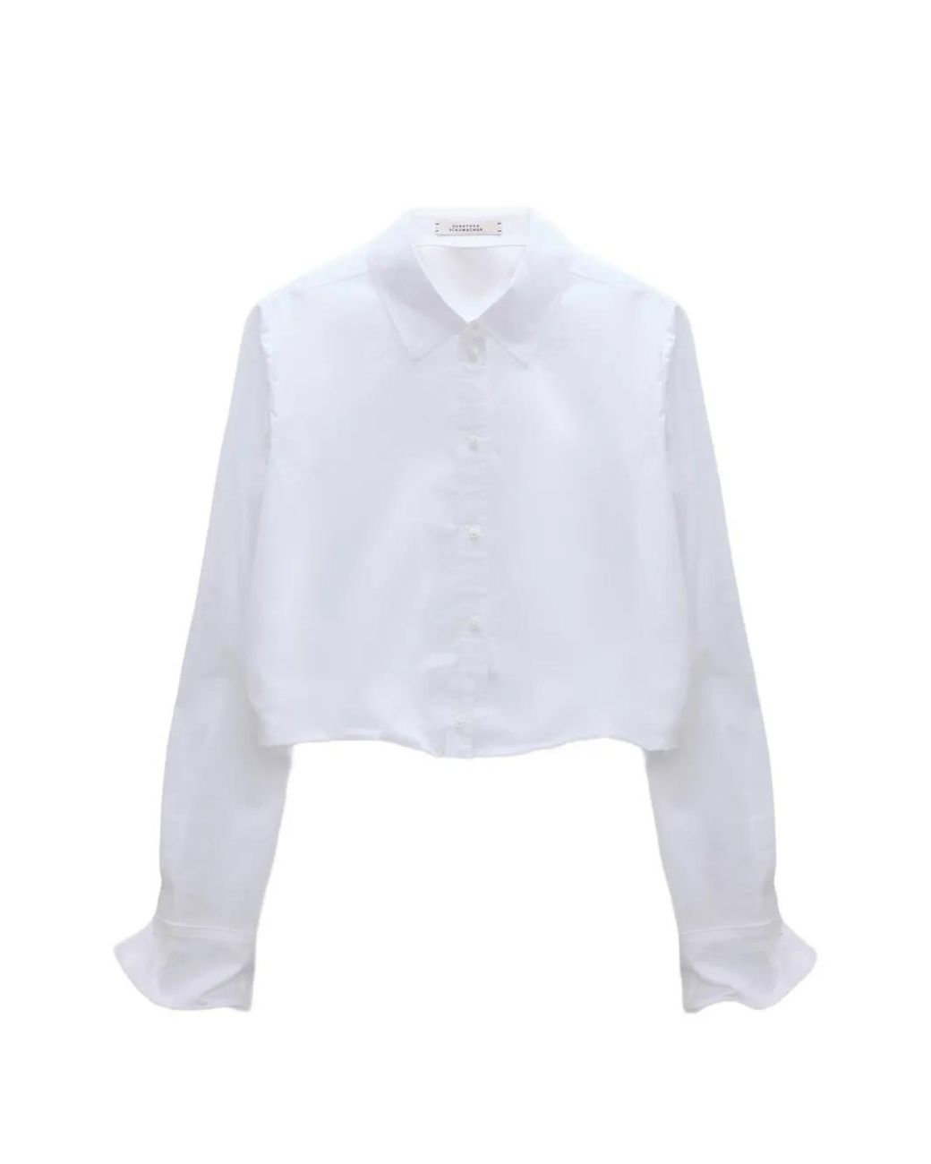 Dorothee Schumacher White Pure Power Cropped Shirt