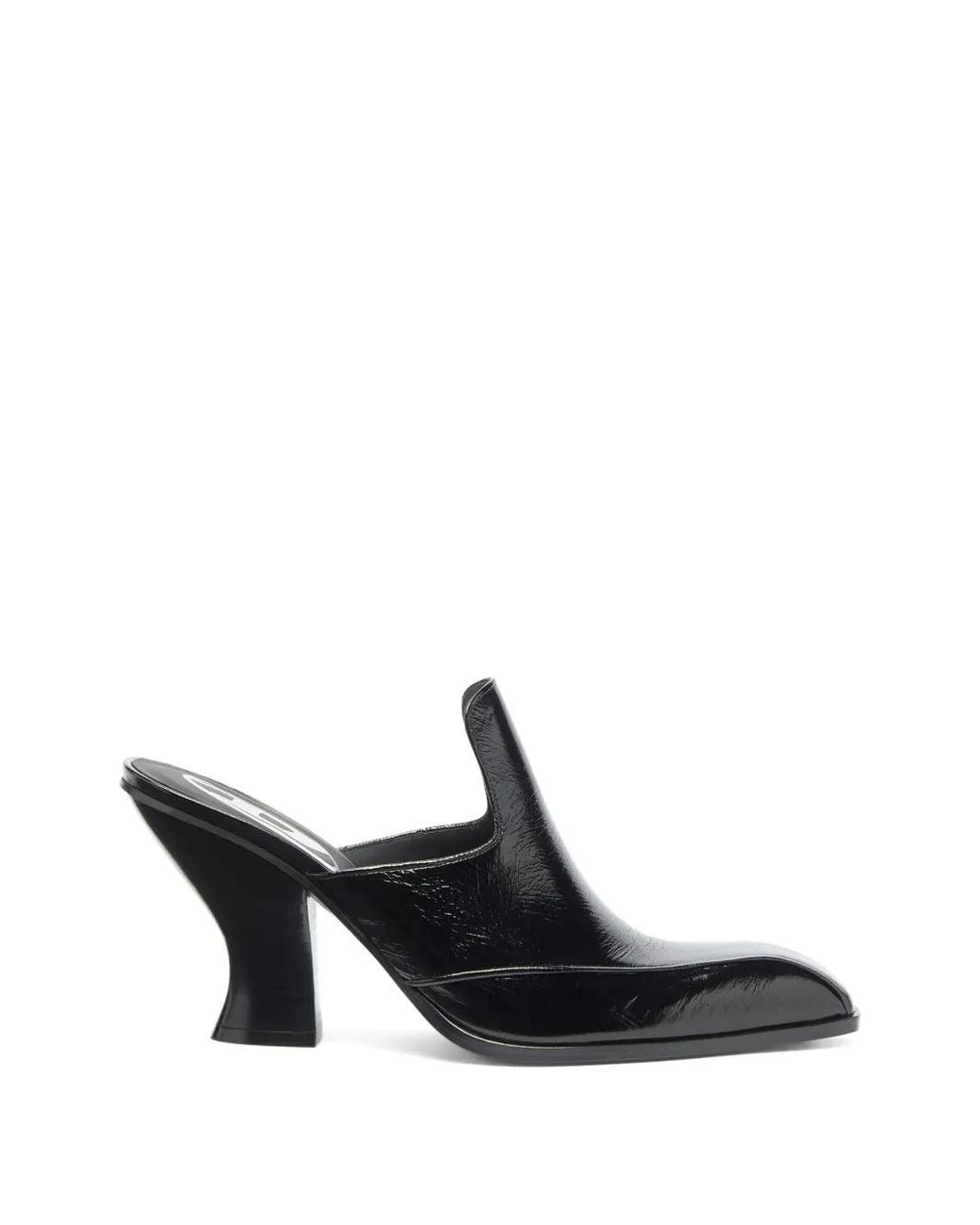 DIESEL Black D-Luffy-75 Mules Mit Eckiger Kappe