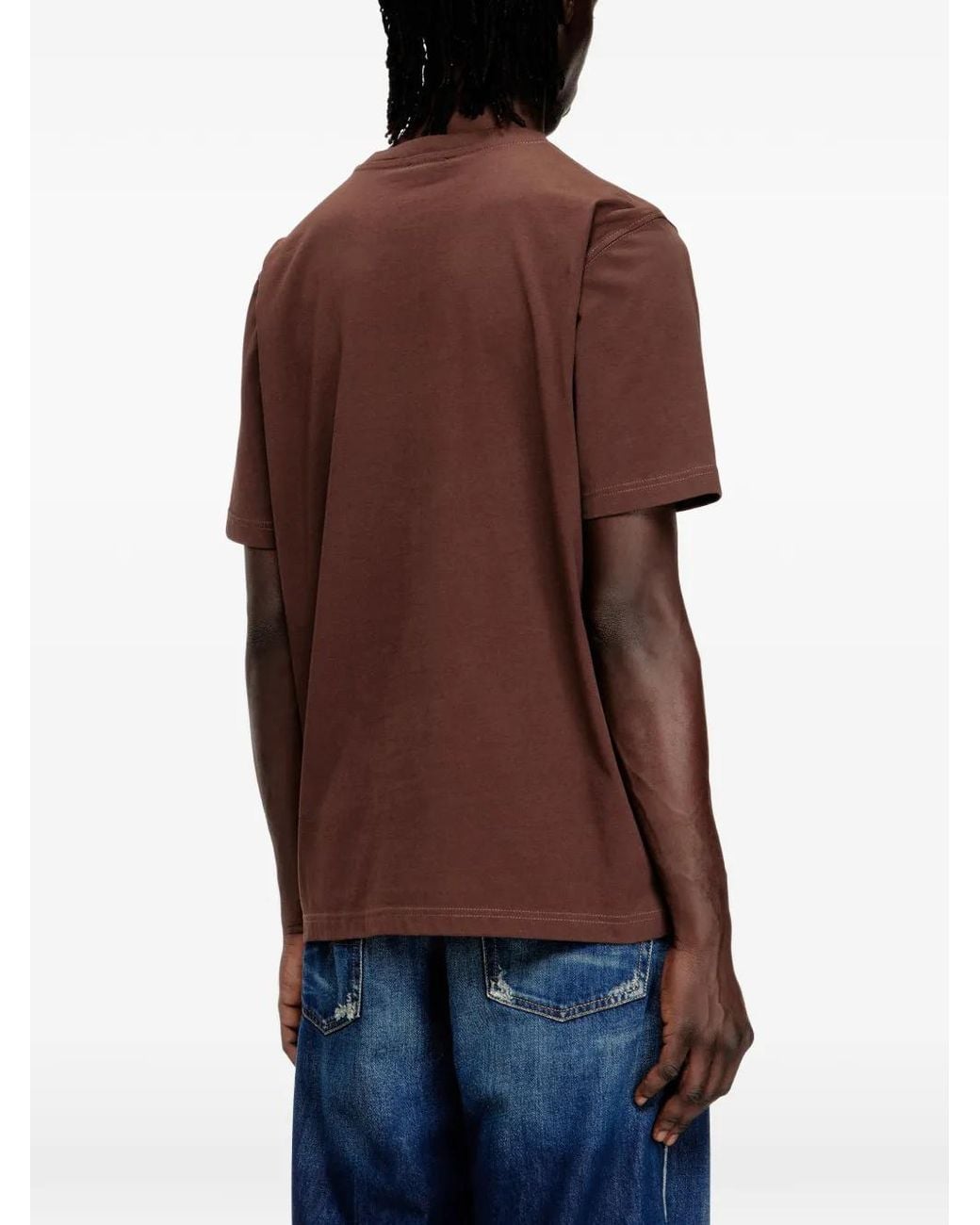 DIESEL Red T-Adjust-V5 T-Shirt for men