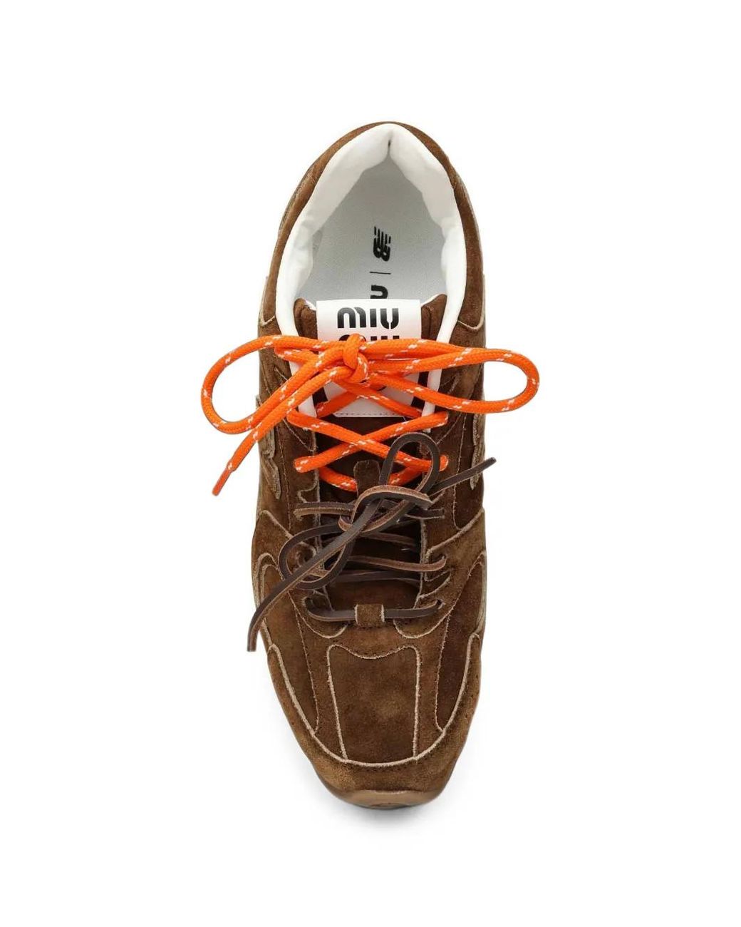 Miu Miu Brown New Balance X 530 Sl Suede Sneakers