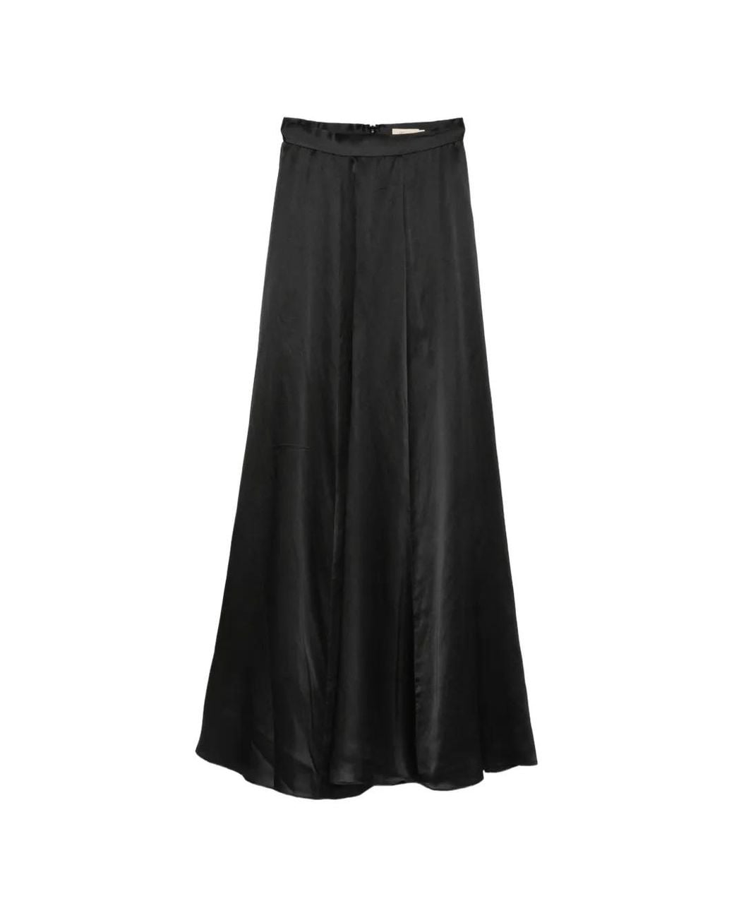 Temperley London Black Amerie Satin Skirt