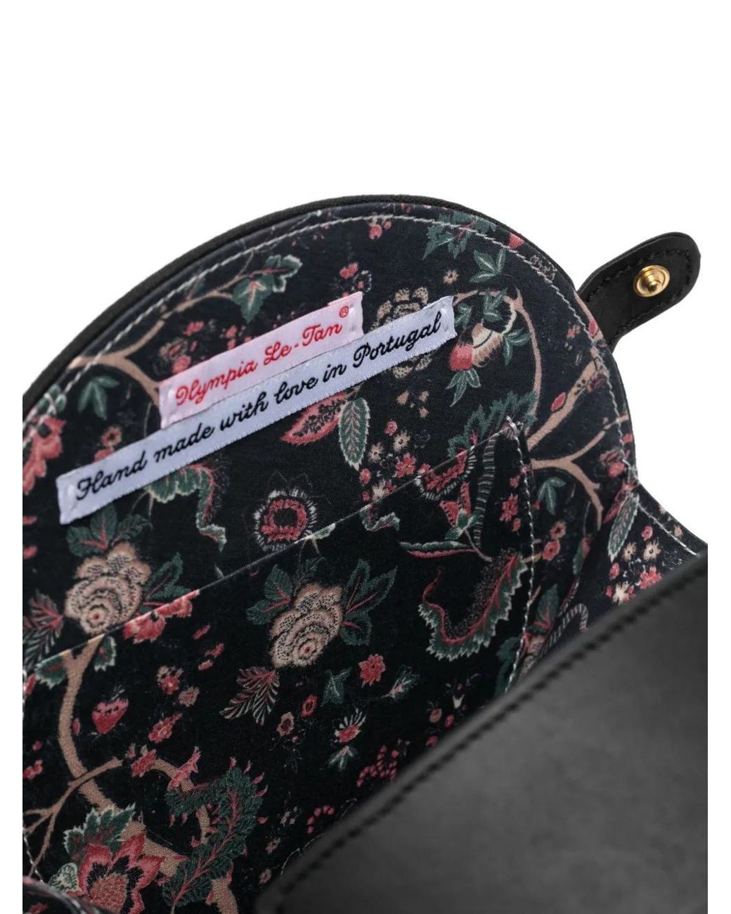 Olympia Le-Tan Black Bestickte Clutch