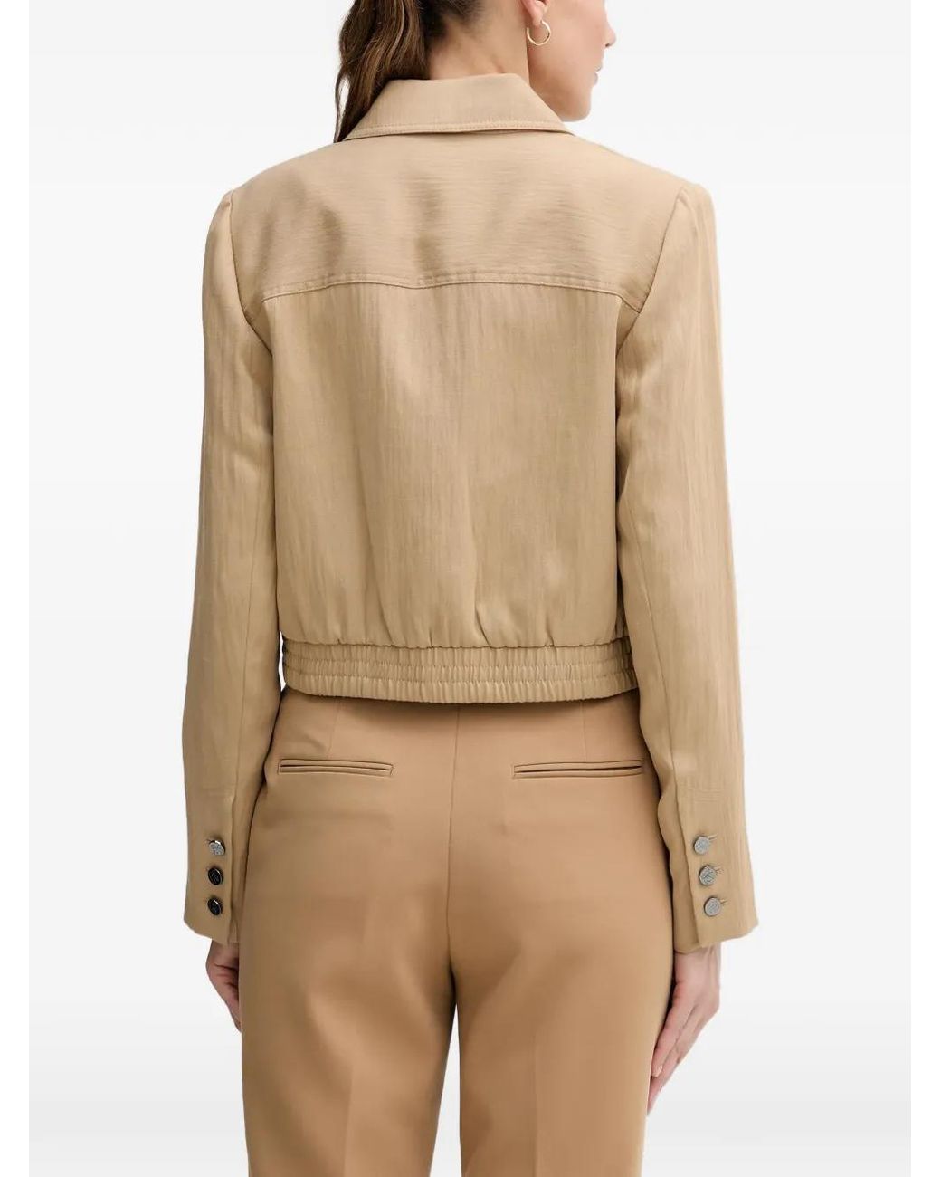 DKNY Natural Chest-Pockets Jacket