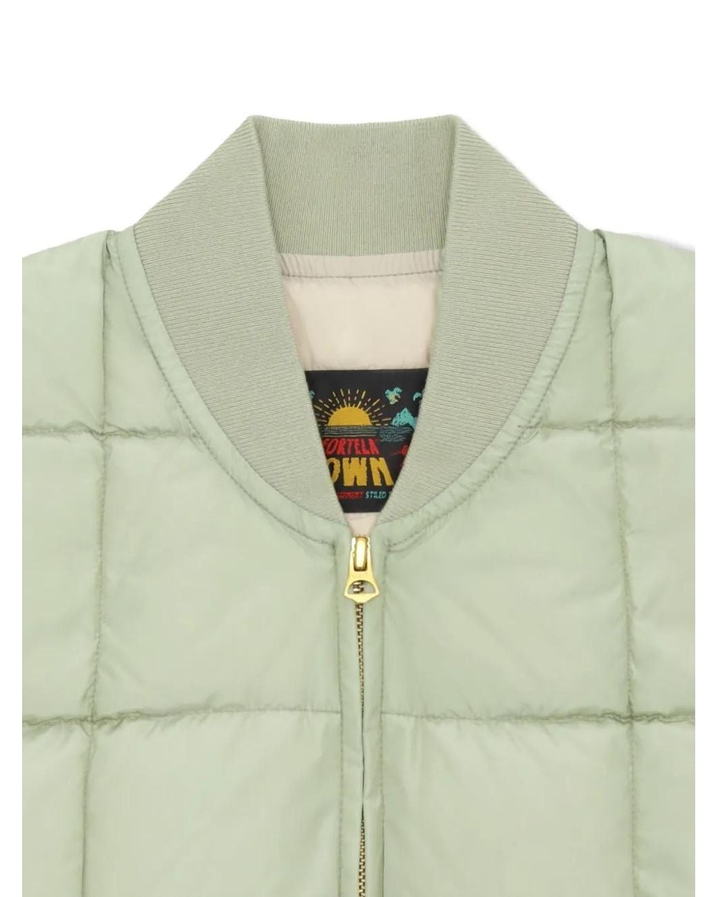 Fortela Green Padded Zip Jacket for men