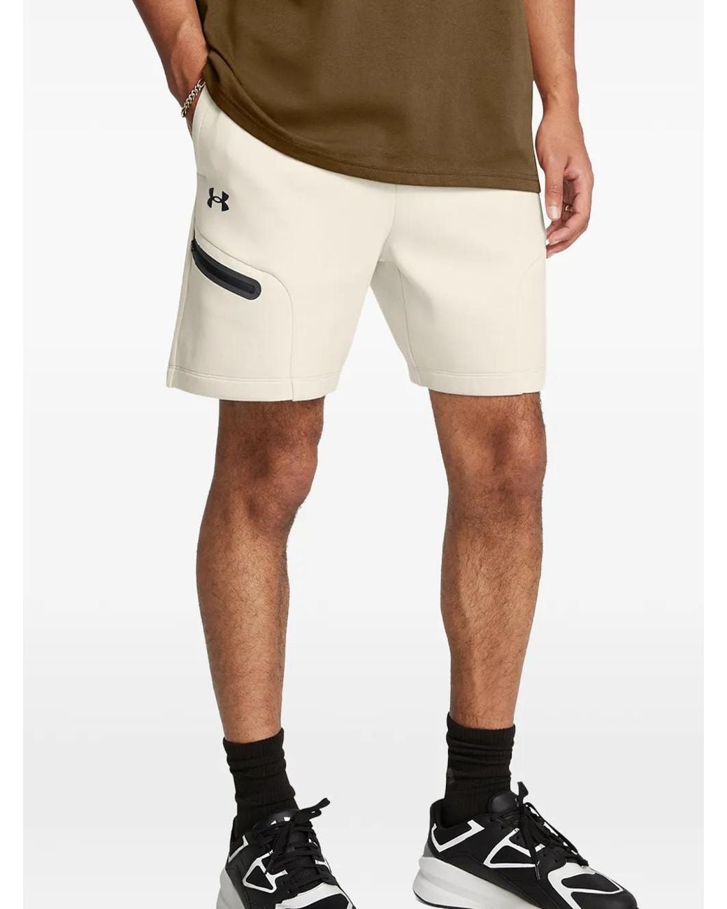 Under Armour Natural Unstoppable Fleece Shorts for men
