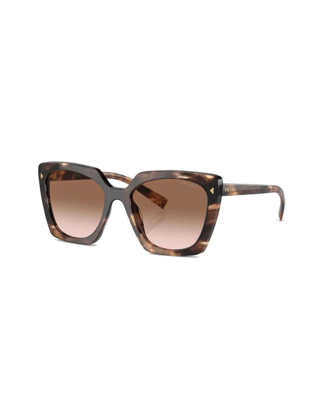 Prada Brown Oversize Cat-Eye Sunglasses