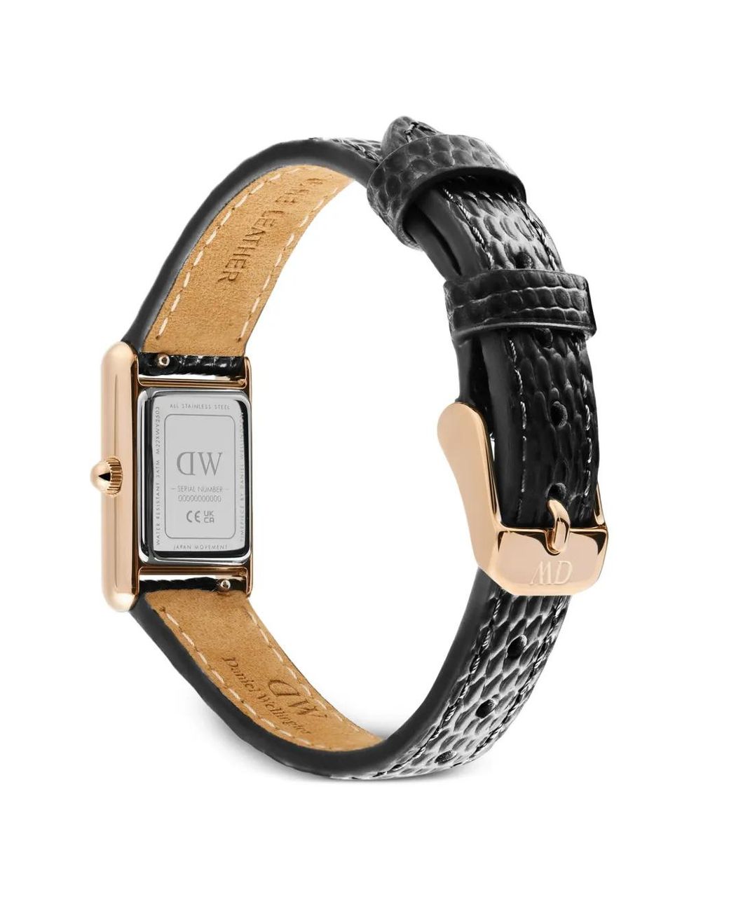Daniel Wellington White Bound Mini Lizard Rose Gold17Mm Watch