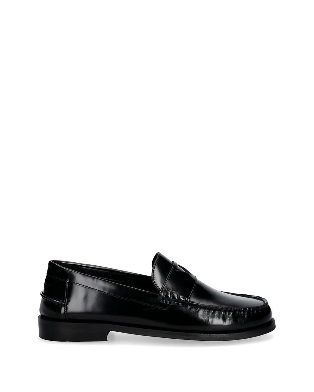 Guess Black Rossio Genuine Leather Moccasins for men