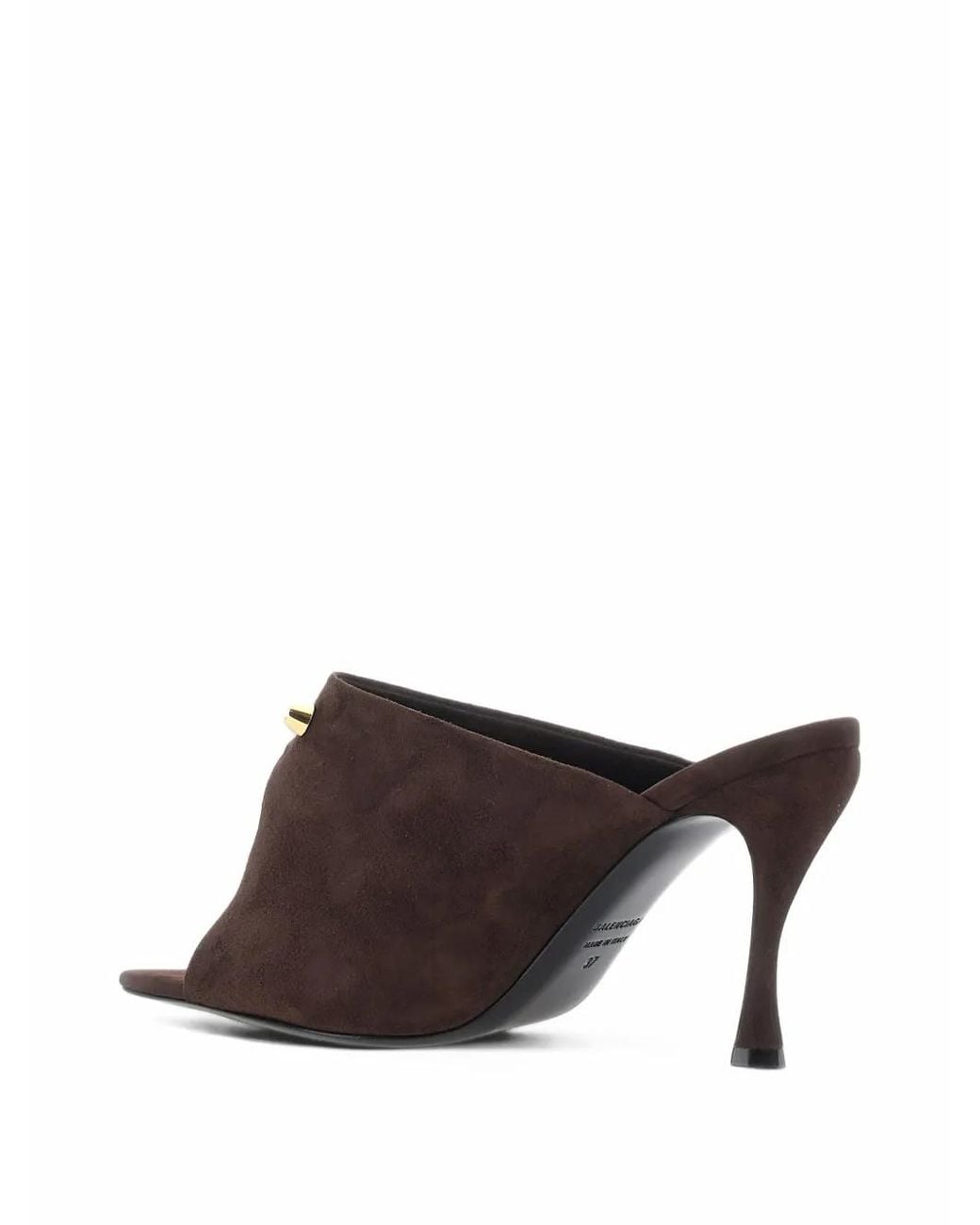Balenciaga Brown Midnight City Mules