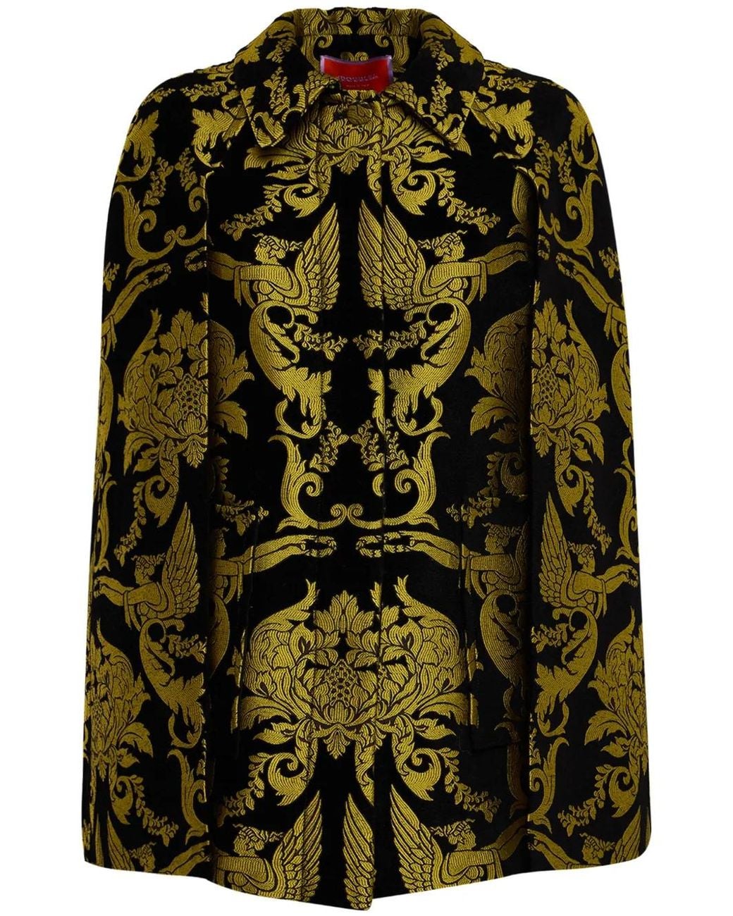 LaDoubleJ Black Milano Mini Cape Coat