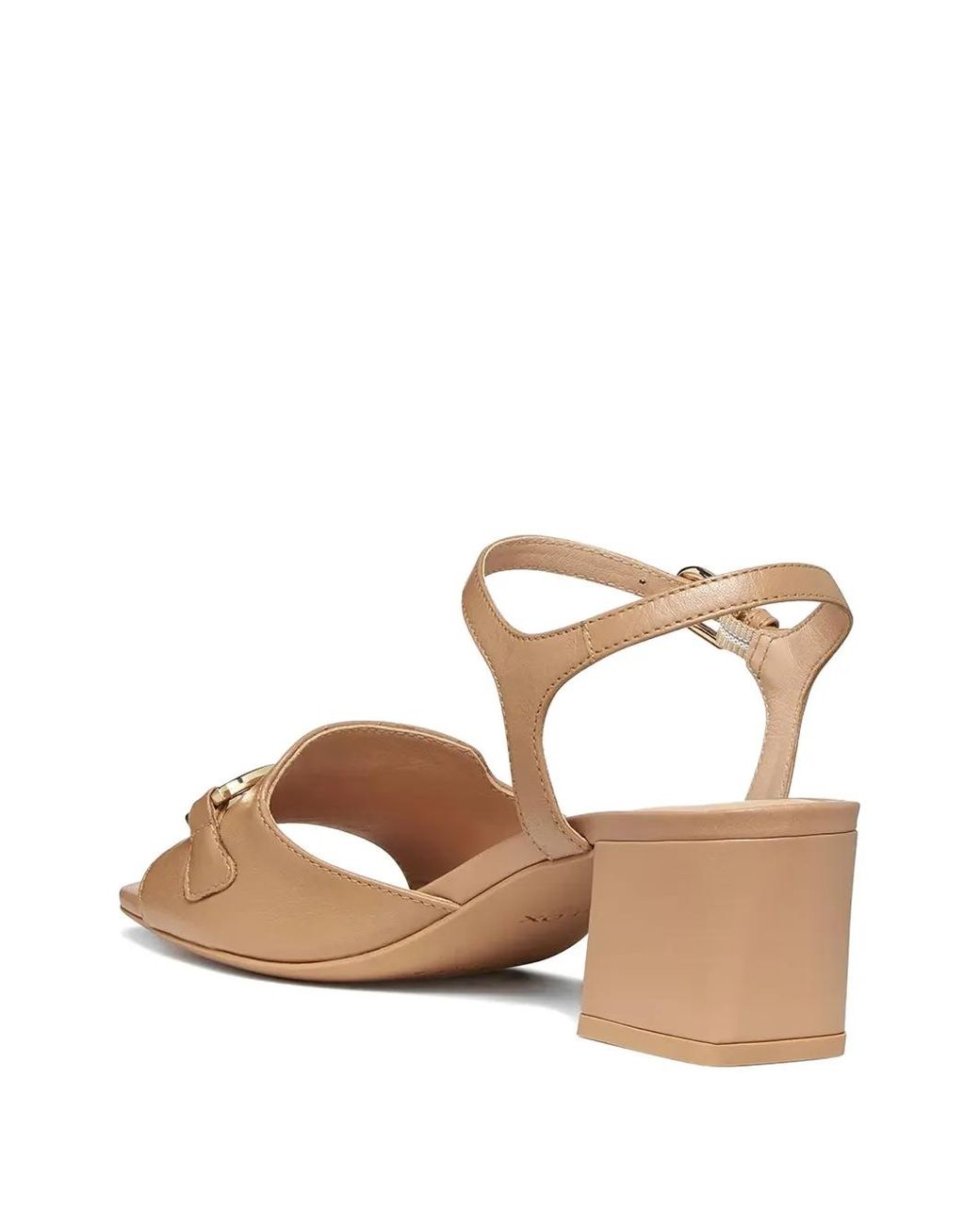 Geox Natural 50 New Eraklia Horsebit-Detail Buckle-Fastening Heeled Sandals