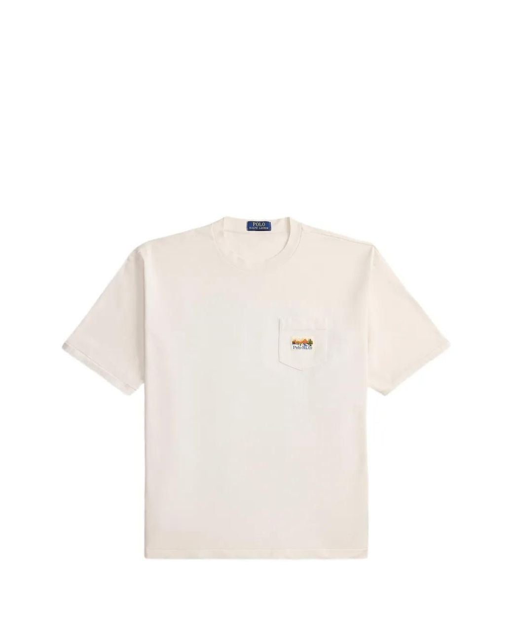 Polo Ralph Lauren White T-Shirt Ample À Imprimé Graphique for men