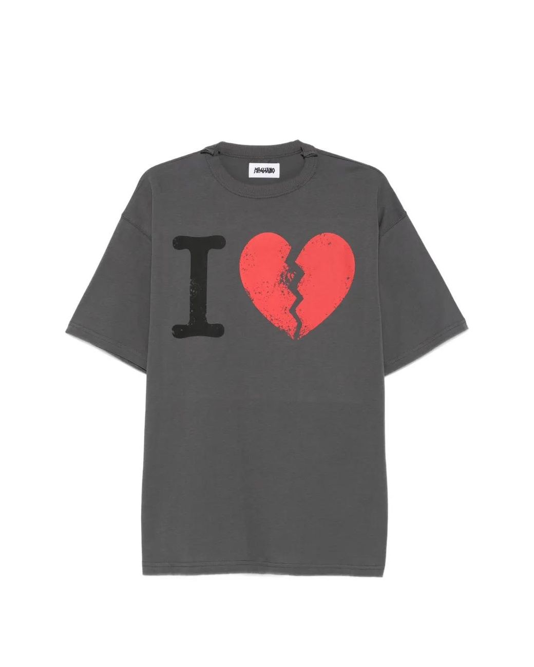 Magliano Gray Graphic-Print T-Shirt for men