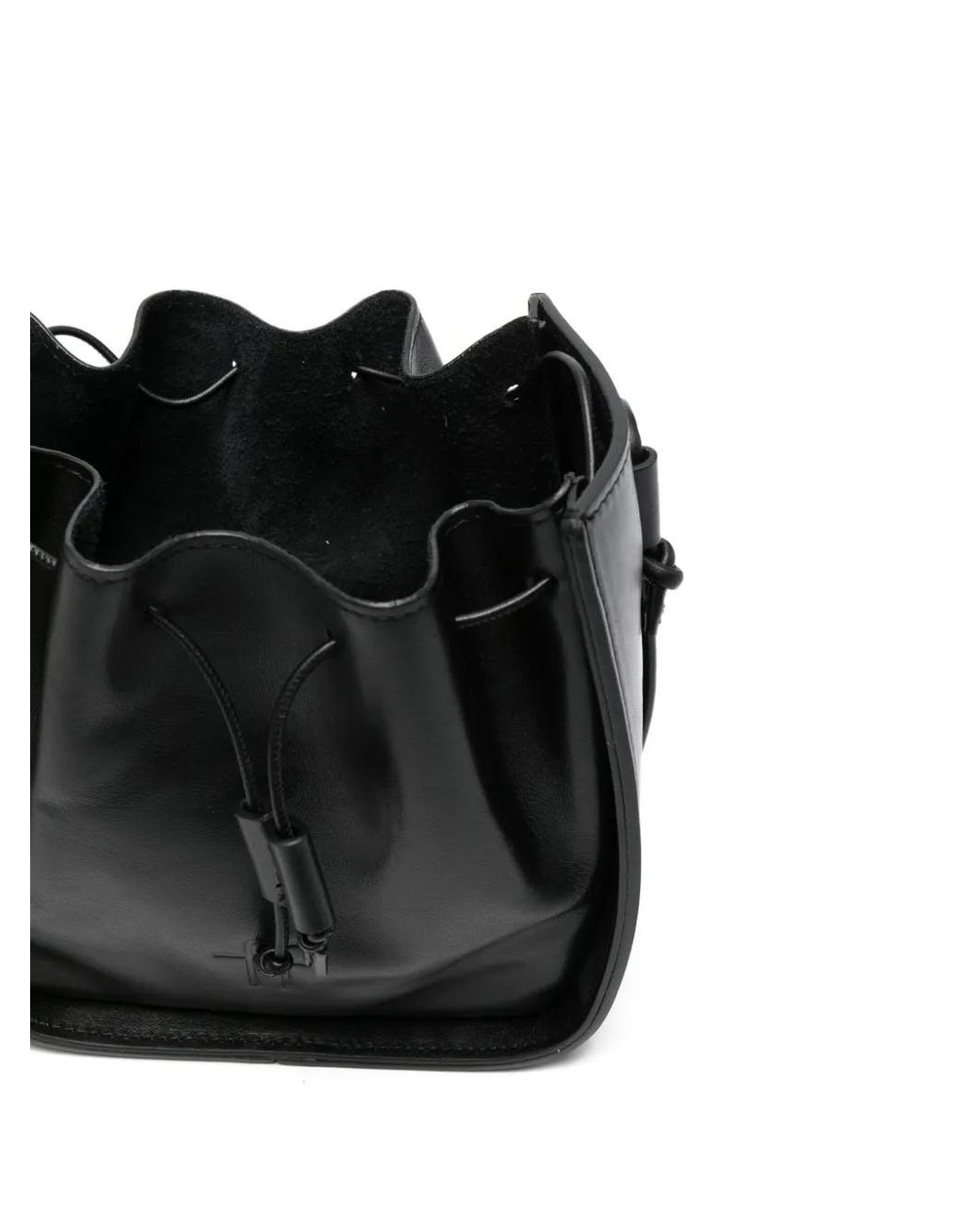 Forte_forte Black Drawstring Crossbody Bag