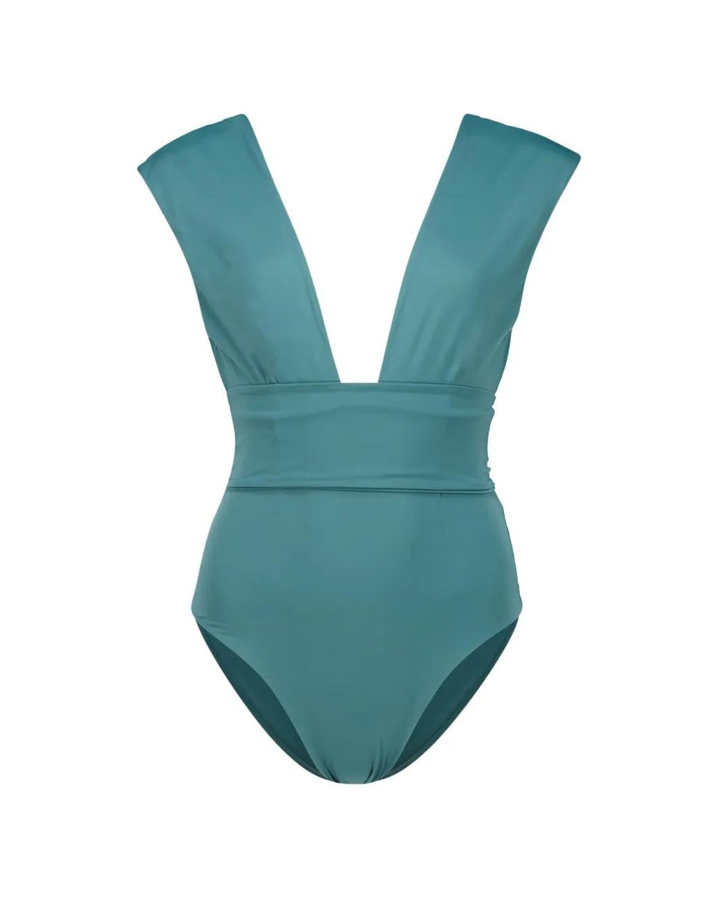 Haight Blue Isabel V-Neck Panelled Swimsuit