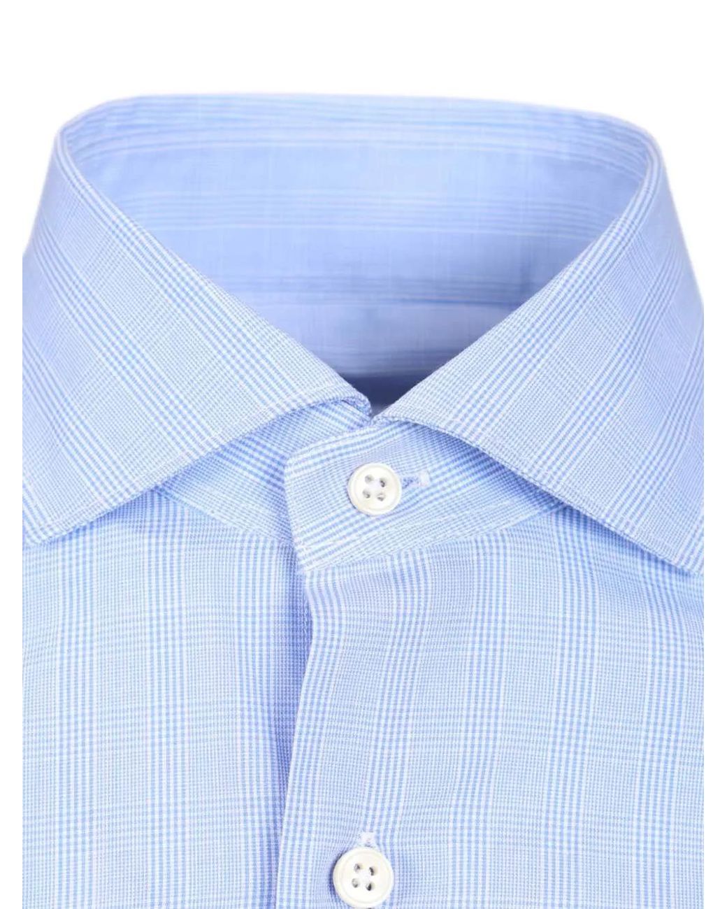 Al Duca D'aosta Blue Striped Cotton Shirt for men
