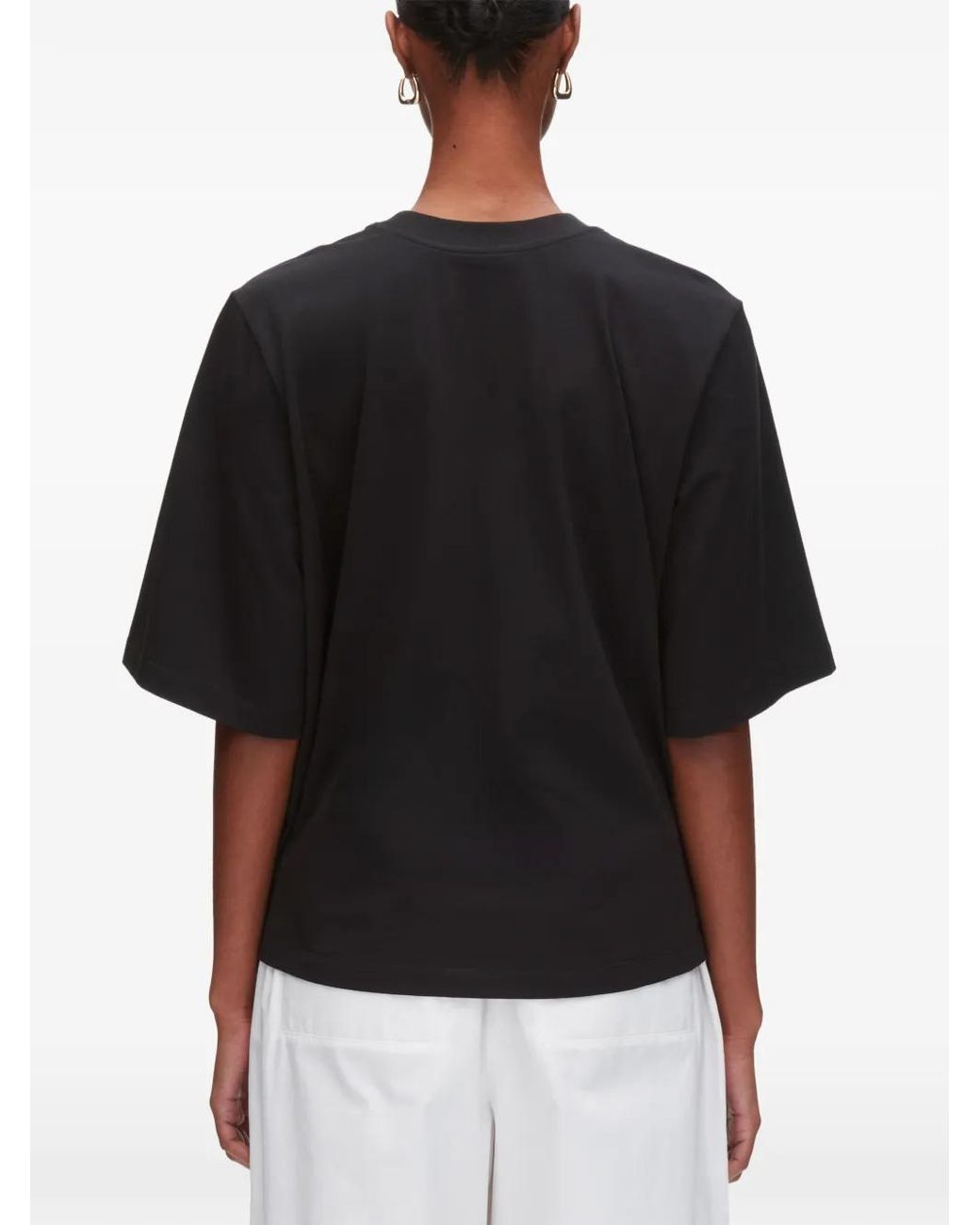 3.1 Phillip Lim Black Appliqué T-Shirt